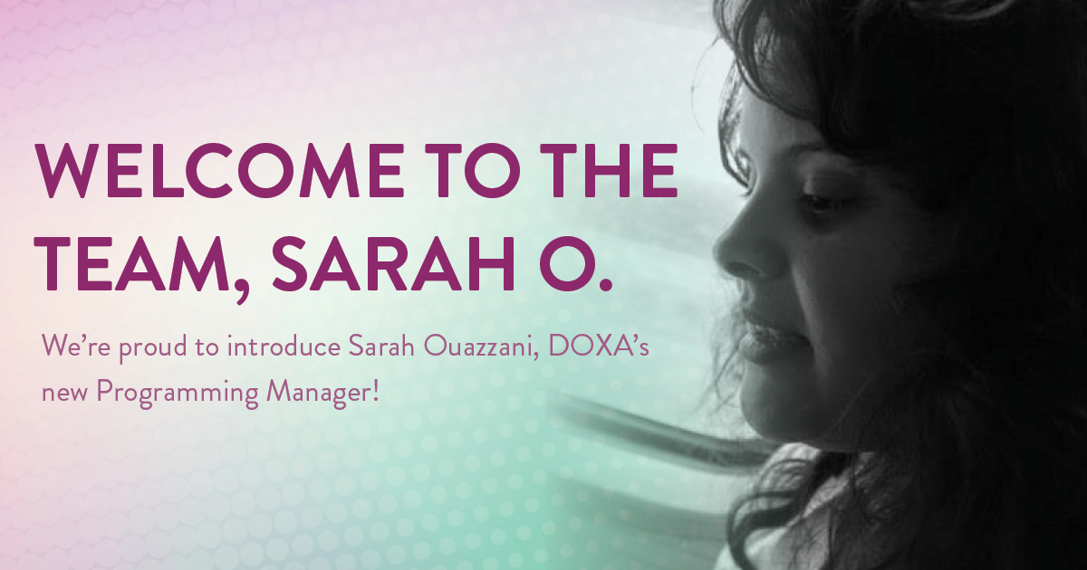 Welcome, Sarah O.