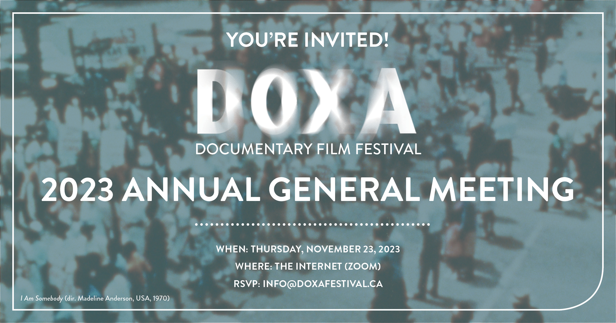 You're invited! DOXA Documentary Film Festival 2023 Annual General Meeting